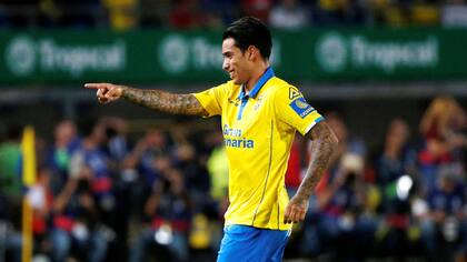 Sergio Araujo festeja el gol ante el Real Madrid