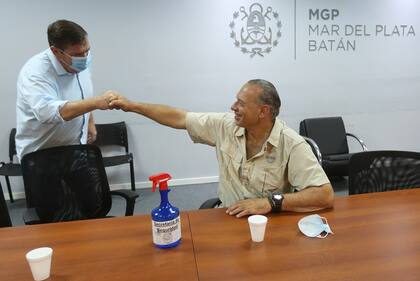 Sergio Berni y Guillermo Montenegro ya habían mostrado buena sintonía en visitas anteriores del ministro a Mar del Plata