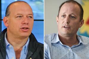 Sergio Berni y Martín Insaurralde