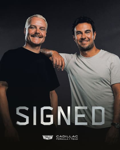 Sergio 'Checo' Pérez y Valtteri Bottas regresan a las pistas tras un año de actividad para competir con Cadillac