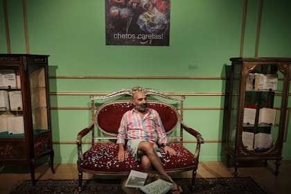 Sergio De Loof, en la inauguración de su muestra en el Moderno, "¿Sentiste hablar de mí?"