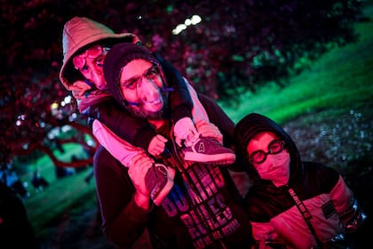 Sergio fue junto a sus dos hijos: todos preparados