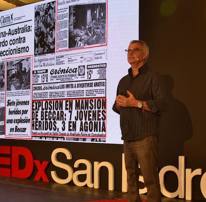 Sergio hoy da charlas empresariales adaptando su experiencia en Explosión de vida