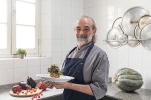 Sergio Latorre, a cargo de la cocina de El Manantial del Silencio desde su apertura, en 2001.