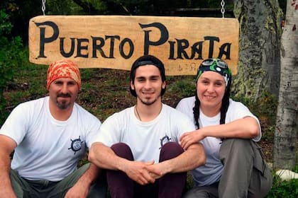 Sergio, Lucas y Diana de Puerto Pirata