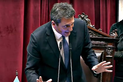Sergio Massa al renunciar a la presidencia de la Cámara de Diputados