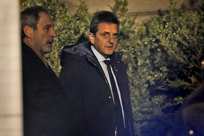 Sergio Massa al salir del Congreso