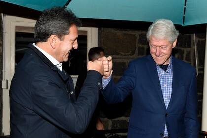 Sergio Massa cenó con el expresidente de EE.UU. Bill Clinton