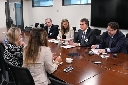 Sergio Massa, durante las negociaciones con el Banco Mundial