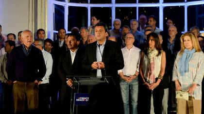 Sergio Massa durante su discurso en Tigre