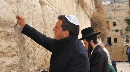 Sergio Massa en Israel