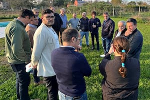 Sergio Massa junto a intendentes