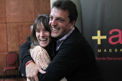 Sergio Massa y Malena Galmarini, en 2013, cuando se enfrentaron al kirchnerismo