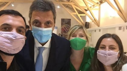 Sergio Massa, otro de los presentes en la celebración del Frente de Todos