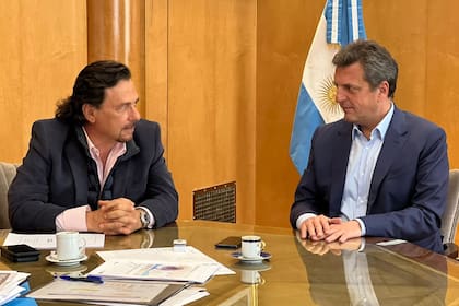 Sergio Massa se reunió hoy con el gobernador de Salta, Gustavo Sáenz