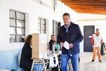 Sergio Massa votó en Tigre