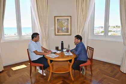 Sergio Massa y Axel Kicillof, reunidos en Mar del Plata, el fin de semana; conversaron sobre la deuda externa