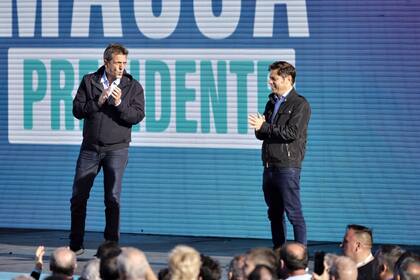 Sergio Massa y Axel Kicillof, un apoyo clave para el candidato oficialista