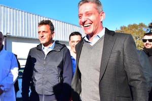 Sergio Massa y el gobernador de Chubut Mariano Arcioni
