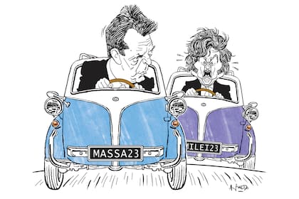 Sergio Massa y Javier Milei