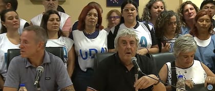 Sergio Romero, secretario general de UDA, esta tarde