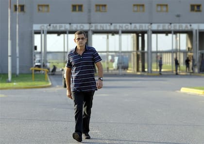 Sergio Schoklender, al salir de prisión