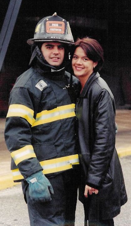 Sergio Villanueva y Tanya se habían comprometido en junio de 2001, después de siete años en pareja y seis de convivencia (Gentileza: Tanya Villanueva Tepper)