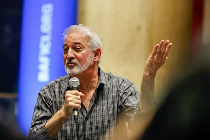 Sergio Wolf en un momento de la presentación de la primera etapa del Archivo Bafici