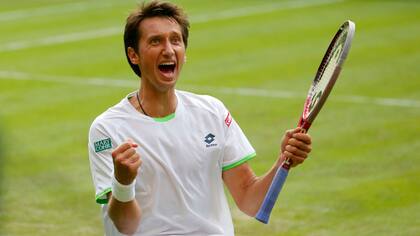 Sergiy Stakhovsky se dio el gusto de vencer a Federer en Wimbledon, en 2013.