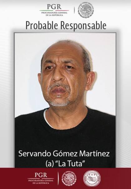 Servando Gómez Martínez "La Tuta", líder de los Caballeros Templarios, fue detenido en 2015 (X/@FGRMexico)