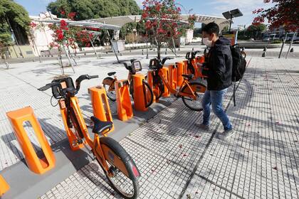 Servicio de Ecobici de la Ciudad de Buenos Aires en la Estación Chacarita