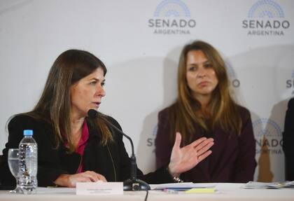 La senadora Tagliaferri