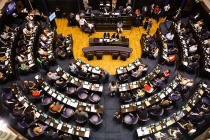 Sesión en la Cámara de Diputados de la Provincia de Buenos Aires para tratar la reelección de los intendentes bonaerenses
