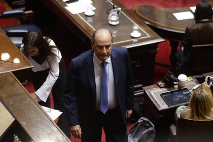 Sesión informativa en la cámara de diputados. El jefe de gabinete Guillermo Francos responde las preguntas de los diputados