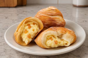 Sfogliatella con crema pastelera