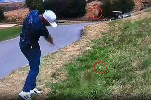 El insólito tiro de un golfista que generó confusión y provocó una ilusión óptica