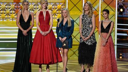Shailene Woodley, Nicole Kidman, Reese Witherspoon, Laura Dern y Zoe Kravitz, de Big Little Lies
