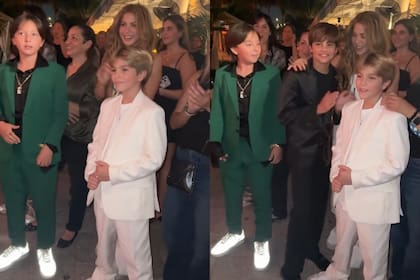 Shakira acompañó a sus hijos durante su presentación y no pudo evitar emocionarse (Foto: Captura de video / Instagram @chicasguapastv)