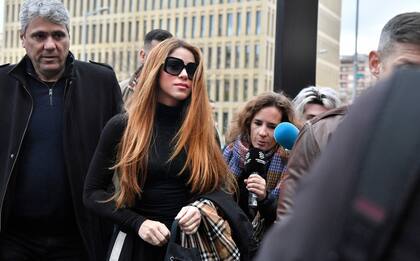 Shakira al llegar a los tribunales en los que se dirimió la custodia de sus hijos