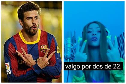 Shakira burló el gesto con el que Gerard Piqué le dedicaba sus goles