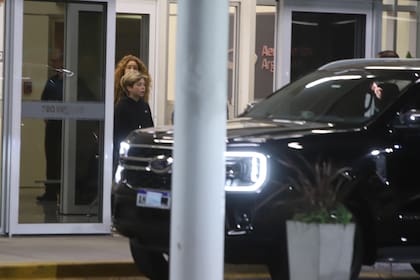 La artista viajó en un vuelo privado procedente de Punta del Este