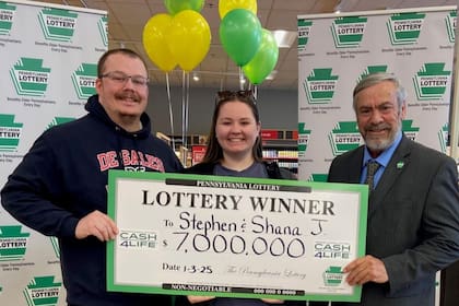 Shana eligió los números del boleto ganador mediante Quick Pick y acertó cada una de las cifras sortedas (Pennsylvania Lottery)