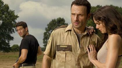 Shane, Rick y Lori en la primera temporada de TWD.