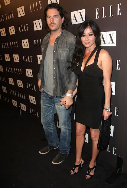 Shannen Doherty y Kurt Iswarienko, en mayo de 2010