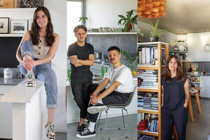 Shantal, Ariel y Luis y Natalia. Cada uno adaptó a su estilo estos deptos de características similares: aberturas amplias en el frente y el contrafrente que aportan luz, buena circulación de aire y a la vez los conectan con la calle.