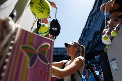 Sharapova y su cariño con la gente