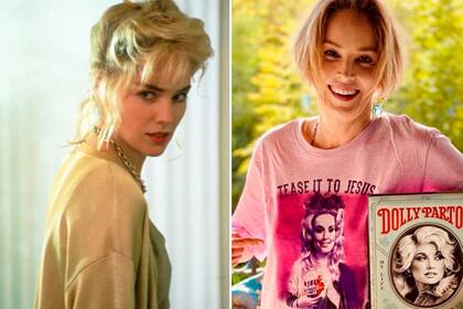 Sharon Stone a los 34, en Bajos Instintos, y a los 63.