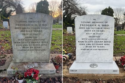 Shaun afirmó que, además de tener un trabajo a tiempo completo como arboricultor, limpia entre dos y cuatro tumbas al día (@thegravecleaner/Instagram)