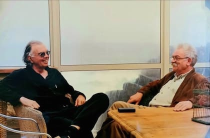 Shaw con su amigo Antonio Seguí