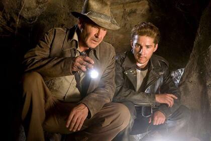 Junto a Harrison Ford en Indiana Jones y el reino de la calavera de cristal